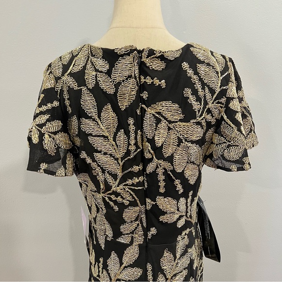 JS COLLECTION Womens Black Flutter Knee Length Formal Dress - New Tag - Reemoly - Picture 11 of 16